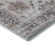9' X 12' Blush Ivory And Denim Blue Oriental Washable Area Rug With UV Protection