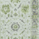 5' X 8' Mint Green And Gray Oriental Washable Area Rug With UV Protection