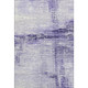 10' X 14' Lavender And Ivory Striped Washable Area Rug With UV Protection