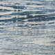9' X 12' Sky Blue And Ivory Striped Washable Area Rug With UV Protection