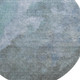 8' Blue And Gray Abstract Washable Round Rug With UV Protection
