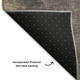 3' X 5' Copper And Taupe Abstract Washable Area Rug With UV Protection