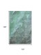 10' X 14' Teal And Charcoal Abstract Washable Area Rug With UV Protection