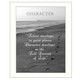 Character 6 White Framed Print Wall Art