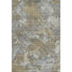 8' X 10' Gold And Gray Abstract Washable Area Rug With UV Protection