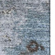 3' X 5' Sky Blue And Brown Abstract Washable Area Rug With UV Protection