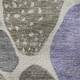 8' X 10' Chocolate Ivory And Lavender Geometric Washable Area Rug With UV Protection