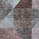 10' X 14' Silver Purple And Blue Geometric Washable Area Rug With UV Protection