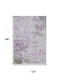 10' X 14' Lavender Gray And Ivory Abstract Washable Area Rug With UV Protection