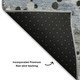 10' X 14' Sky Blue Charcoal And Ivory Abstract Washable Area Rug With UV Protection