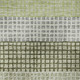 8' X 10' Artichoke Green Ivory And Gray Striped Washable Area Rug With UV Protection