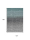 10' X 14' Teal Charcoal And Gray Abstract Washable Area Rug With UV Protection