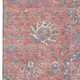 3' X 5' Coral Blue And Ivory Oriental Washable Area Rug With UV Protection