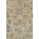 9' X 12' Gold Gray And Ivory Oriental Washable Area Rug With UV Protection