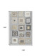 9' X 12' Gray Ivory And Beige Geometric Washable Area Rug With UV Protection