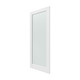 80" X 30" White Wood And Glass Slab Door