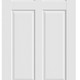 80" White Wood Slab Door