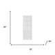 96" White Glass French Doors