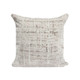 20" Gray And Beige Abstract Polyester Blend Throw Pillow Cover