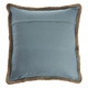 20" Turquoise And Tan Beach Cotton Blend Throw Pillow Cover with Texture