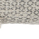 18" Beige And Gray Floral Cotton Throw Pillow Cover with Tassels