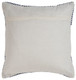 18" White And Blue Diamond Cotton Blend Throw Pillow Cover