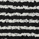 20" Black And White Striped Cotton Throw Pillow Cover with Tufts