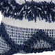 20" Navy Blue And Ivory Striped Throw Pillow Cover