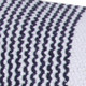 20" Blue And White Beach Striped Cotton Throw Pillow Cover