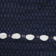 20" Navy Blue And White Beach Striped Cotton Blend Throw Pillow Cover