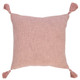 20" Pink Cotton Throw Pillow Cover