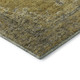 3' X 5' Wheat And Gray Medallion Washable Area Rug With UV Protection