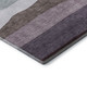 10' X 14' Orange And Ivory Striped Washable Area Rug With UV Protection