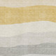 10' X 14' Pewter And Ivory Striped Washable Area Rug With UV Protection