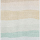 9' X 12' Teal And Green Striped Washable Area Rug With UV Protection