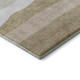 3' X 5' Wheat And Ivory Striped Washable Area Rug With UV Protection