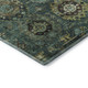 9' X 12' Teal And Brown Medallion Washable Area Rug With UV Protection