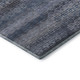 8' X 10' Taupe And Blue Striped Washable Area Rug With UV Protection