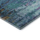 10' X 14' Blue And Purple Abstract Washable Area Rug With UV Protection