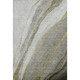 3' X 5' Pewter And Gray Abstract Washable Area Rug With UV Protection