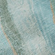 5' X 8' Turquoise And Teal Abstract Washable Area Rug With UV Protection
