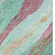 8' X 10' Green And Blush Abstract Washable Area Rug With UV Protection