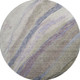 8' Coffee And Purple Abstract Washable Round Rug With UV Protection