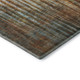 5' X 8' Rust And Gray Abstract Washable Area Rug With UV Protection