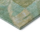 5' X 8' Green And Teal Abstract Washable Area Rug With UV Protection