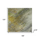 10' X 14' Olive Green And Gray Abstract Washable Area Rug With UV Protection