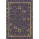5' X 8' Eggplant And Beige Oriental Washable Area Rug With UV Protection
