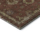 5' X 8' Rust And Beige Oriental Washable Area Rug With UV Protection