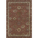 10' X 14' Rust And Beige Oriental Washable Area Rug With UV Protection