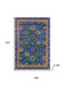 10' X 14' Blue And Green Oriental Washable Area Rug With UV Protection